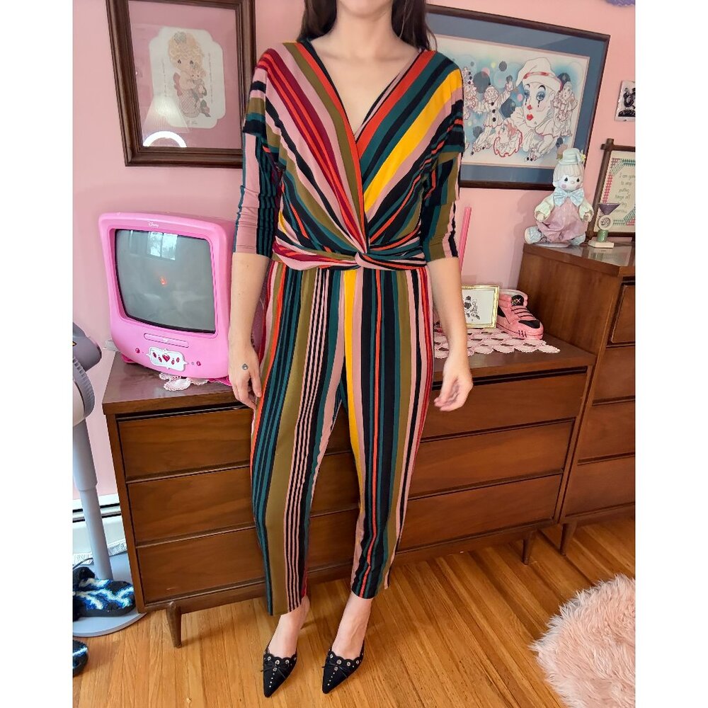 Express Women's Stripe Jumpsuit